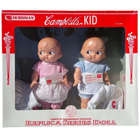 Horsman Campbells Kid 1948 Replica Chef Dolls Set Limited Edition From 1997 - Picture 1 of 16